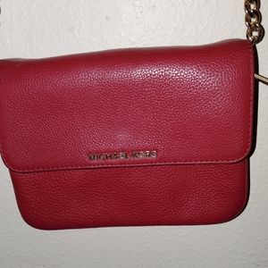 RED leather Michael Kors Crossbody